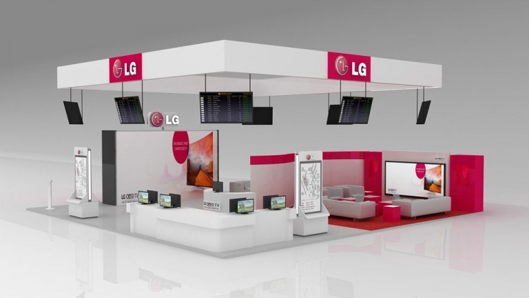 LG Airport Stand: 3D Design