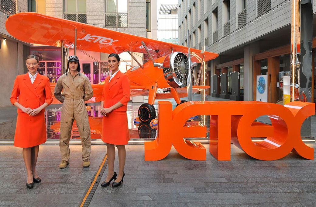 Jetex Branded Biplane Activation