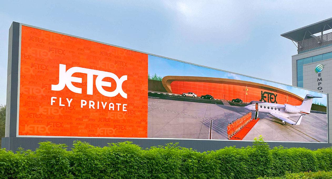 jetex OOH Media Creative Direction: Dubai 2