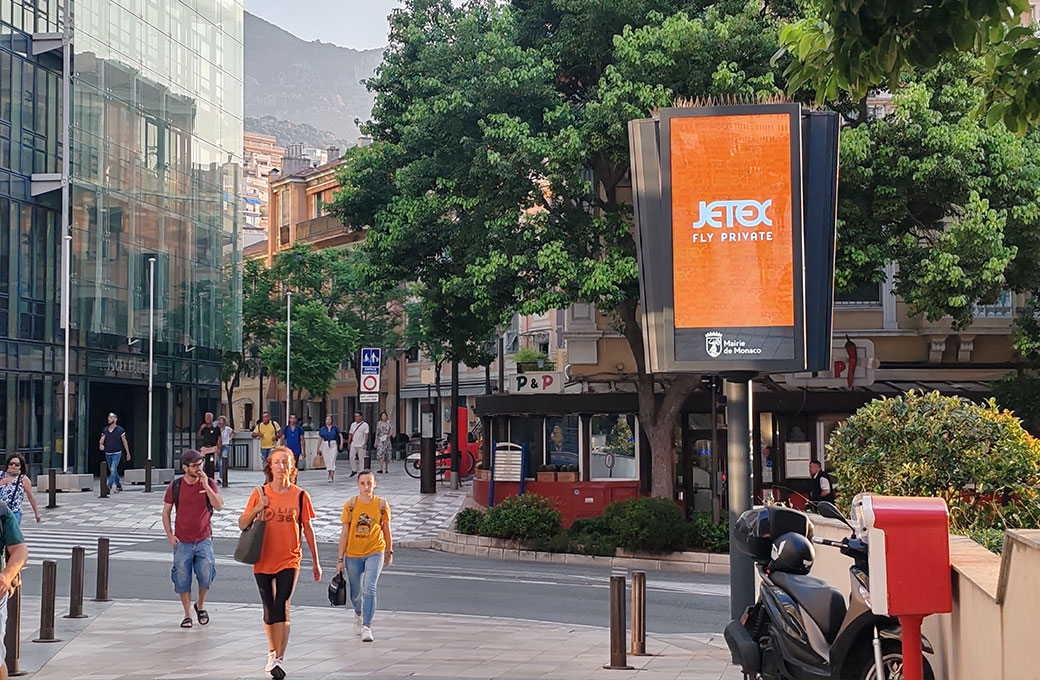 jetex OOH Media Creative Direction: Monaco